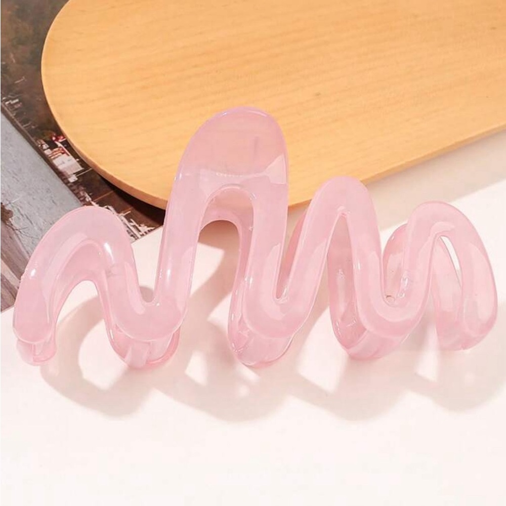 Set of 4 wavy hair clips - Picture 3 of 7